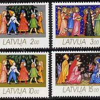 Latvia 1992 Christmas set of 4 unmounted mint, SG 363-66*