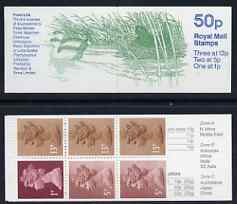 Great Britain 1986-87 Pond Life #3 (Moorhen & Grebe) 50p booklet complete, SG FB35