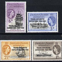 Falkland Islands Dependencies 1956 Trans-Antarctic Exhibition set of 4 unmounted mint, SG G41-44*