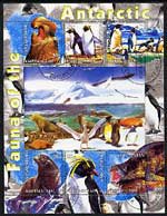 Kyrgyzstan 2004 Fauna of the World - Antarctic perf sheetlet containing 6 values cto used