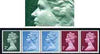 Great Britain 1971 Machin multi-value coil (2p,1/2p,1/2p,1p,1p) with constant variety 'disturbance on upper cheek on 2p' (ex G1 coil roll 2) unmounted mint