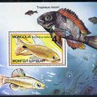 Mongolia 1987 Aquarium Fishes perf m/sheet unmounted mint, SG MS1815