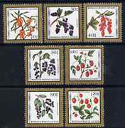 Mongolia 1987 Fruits perf set of 7 values unmounted mint, SG 1849-55