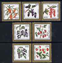 Mongolia 1987 Fruits perf set of 7 values unmounted mint, SG 1849-55