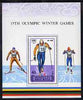 Mongolia 1988 Calgary Winter Olympics perf m/sheet (Cross Country Skiing) unmounted mint SG MS1918
