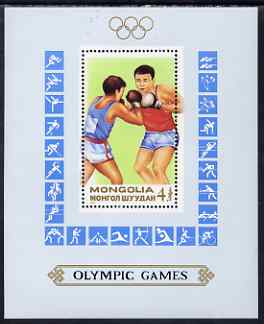 Mongolia 1988 Seoul Olympic Games perf m/sheet (Boxing) unmounted mint, SG MS 1943