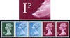 Great Britain 1971 Machin multi-value coil (2p,1/2p,1/2p,1p,1p) with constant variety 'flaw in front of dress on 2nd 1p' (ex G1 coil roll 6) unmounted mint