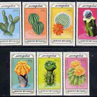 Mongolia 1989 Cacti perf set of 7 values unmounted mint, SG 2022-28