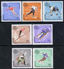 Mongolia 1967 Winter Olympics perf set of 7 unmounted mint, SG 450-56