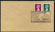 Postmark - Great Britain 1973 cover for Postal History Society 29th Conference at Falmouth with illustrated (Tall Ship) cancel