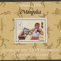 Mongolia 1996 Atlanta Olympics - Boxing 100t individual perf deluxe sheet unmounted mint