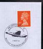 Postmark - Great Britain 2001 cover for 40th Anniversary of Shorts Canberra SC9 with illustrated Belfast cancel