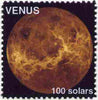 Planet Venus (Fantasy) 100 solars perf label for inter-galactic mail unmounted mint on ungummed paper