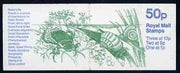 Great Britain 1986-87 Pond Life #4 (Snails & Beetles) 50p booklet complete, SG FB36