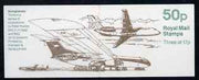 Great Britain 1989-91 Aircraft Series #3 (BAC 1-11 & VC10) 50p booklet complete, SG FB57