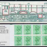Great Britain 1983 Railway Engines #1 (GWR Isambard Kingdom Brunel) £1.25 folded booklet with margin at left SG FK5A