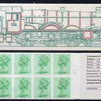 Great Britain 1983 Railway Engines #1 (GWR Isambard Kingdom Brunel) £1.25 folded booklet with margin at right SG FK5B