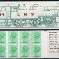 Great Britain 1983 Railways Engines #2 (LMS Tank Loco) £1.25 folded booklet with margin at right SG FK6B
