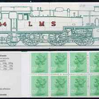 Great Britain 1983 Railways Engines #2 (LMS Tank Loco) £1.25 folded booklet with margin at left SG FK6A