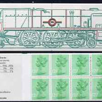 Great Britain 1983 Railways Engines #4 (SR/BR Clan Line) £1.25 folded booklet with margin at left SG FK8A