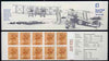 Great Britain 1979-81 Military Aircraft #2 (Sopwith Camel & Vickers Vimy) £1.00 folded booklet with margin at right SG FH2B