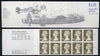 Great Britain 1979-81 Military Aircraft #5 (Spitfire & Lancaster) £1.15 folded booklet with margin at left SG FI1A
