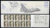 Great Britain 1979-81 Military Aircraft #6 (Lightning & Vulcan) £1.15 folded booklet with margin at right SG FI2B