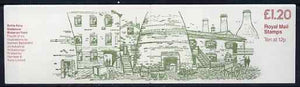 Great Britain 1979-81 Industrial Archaeology Series #4 (Bottle Kiln, Stoke) £1.20 folded booklet with margin at left SG FJ3A