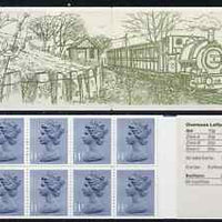 Great Britain 1979-81 Industrial Archaeology Series #6 (Talyllyn Railway) £1.40 folded booklet with margin at right SG FM2B