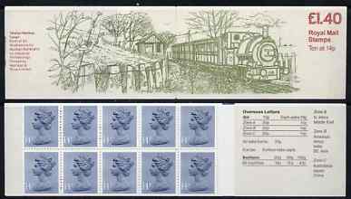 Great Britain 1979-81 Industrial Archaeology Series #6 (Talyllyn Railway) £1.40 folded booklet with margin at right SG FM2B
