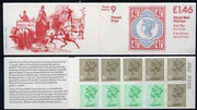 Great Britain 1981-85 Postal History series #09 (Parcel Post Centenary) £1.46 booklet complete with selvedge at left SG FO2A