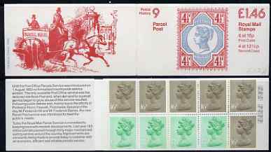 Great Britain 1981-85 Postal History series #09 (Parcel Post Centenary) £1.46 booklet complete with selvedge at left SG FO2A