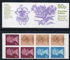 Great Britain 1984-85 Orchids #1 (Dendrobium nobile) 50p folded booklet complete, SG FB27