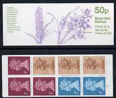 Great Britain 1984-85 Orchids #4 (Cymbidium) 50p folded booklet complete, SG FB30