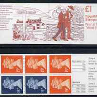 Great Britain 1988-89 Charles Dickens #2 (Nicholas Nickleby) £1 folded booklet complete, SG FH14