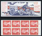 Great Britain 1993-94 Postal Vehicles #1 (Motorised Cycle-Carrier) £2 folded booklet complete, SG FW1