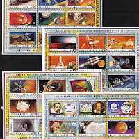 Sierra Leone 1990 Exploration of Mars perf set of 36 (4 sheetlets of 9) unmounted mint, SG 1380-1415