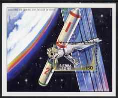 Sierra Leone 1990 Exploration of Mars perf m/sheet (Space Station) unmounted mint SG MS1416b