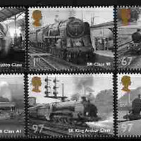 Great Britain 2010 Great British Railways perf set of 6 unmounted mint