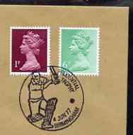 Postmark - Great Britain 1977 cover for Prudential Trophy with illustrated Birmingham cancel