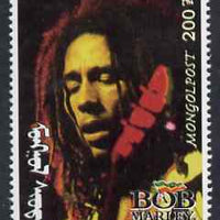 Mongolia 1998 Bob Marley perf 200t value unmounted mint*