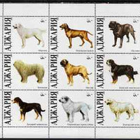 Adjaria 1999 Dogs perf sheetlet containing 9 values values unmounted mint