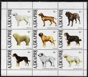 Adjaria 1999 Dogs perf sheetlet containing 9 values values unmounted mint
