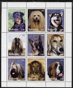 Sakha (Yakutia) Republic 1999 Dogs perf sheetlet containing 9 values unmounted mint