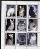 Sakha (Yakutia) Republic 1999 Domestic Cats perf sheetlet containing set of 9 values unmounted mint