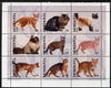 Mordovia Republic 2000 Domestic Cats perf sheetlet containing set of 9 values unmounted mint