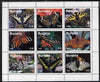 Buriatia Republic 1999 Butterflies perf sheetlet containing set of 9 values unmounted mint