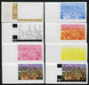 Rwanda 1972 Antelope 60f (from Akagera National Park set) the set of 8 imperf progressive proofs comprising the 5 individual colours plus 2, 3 and 4-colour composites, as SG 464
