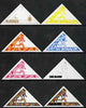 Cook Islands 1969 Running 10c (from Third South Pacific Games Triangular set) the set of 8 imperf progressive proofs comprising the 5 individual colours plus 2, 3 and 4-colour composites, as SG 302 unmounted mint