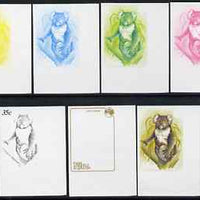 Niue 1984 Koala Bear 35c (from Ausipex set) the set of 7 imperf progressive proofs comprising the 5 individual colours plus 2 and 3-colour composites, as SG 553